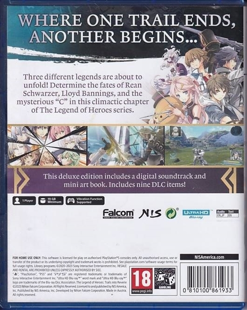The Legend of Heroes Trails Into Reverie Deluxe Edition - PS5 (A-Grade) (Genbrug)
